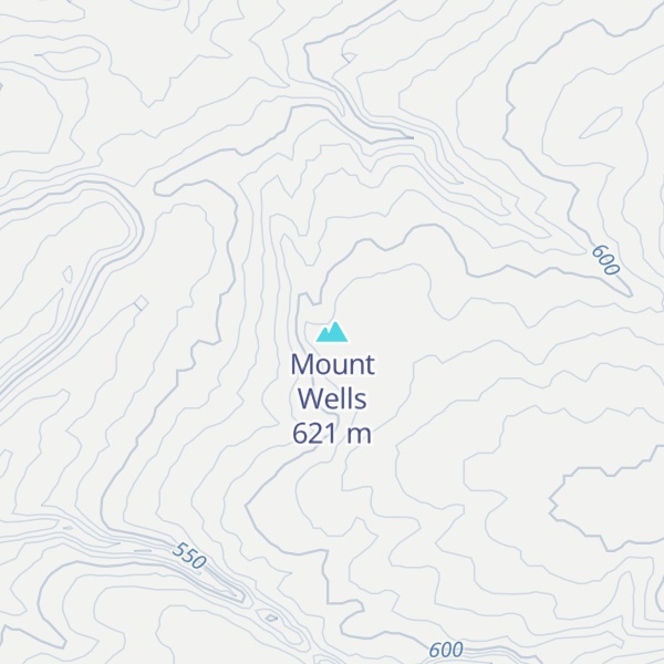 Map of Mount Wells