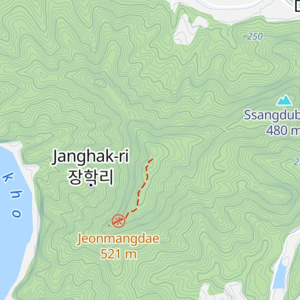 Map of Ongseongsan