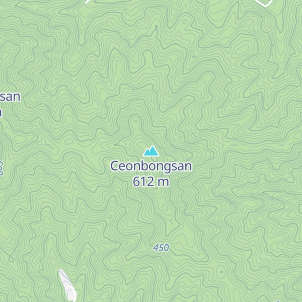 Map of Ceonbongsan