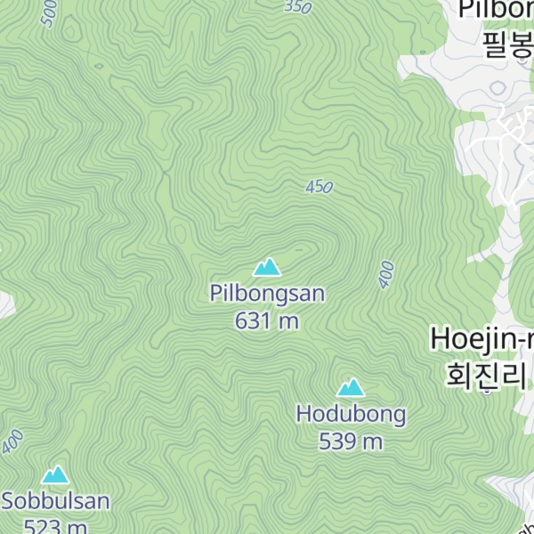 Map of Pilbongsan