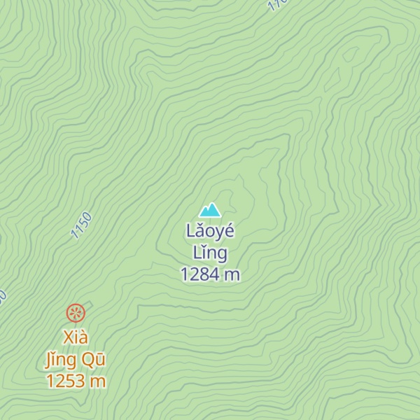 Map of Lǎoyé Lǐng