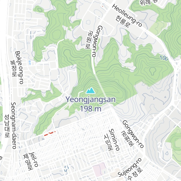 Map of Yeongjangsan