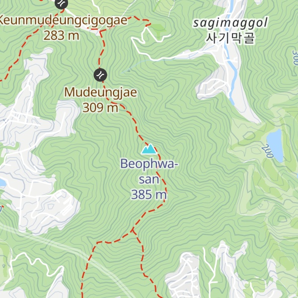 Map of Beophwa-san
