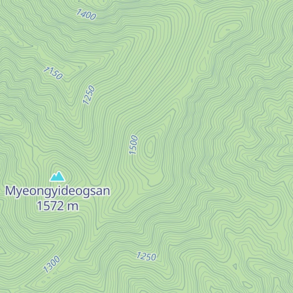 Map of Myŏngidŏk-san