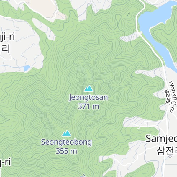 Map of Jeongtosan