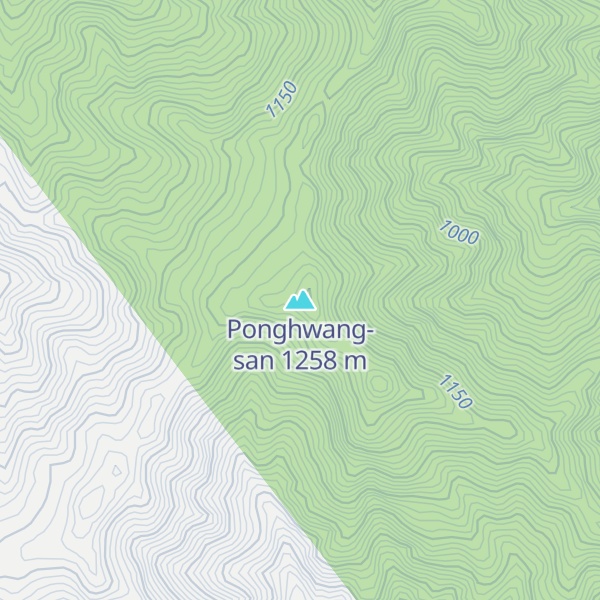 Map of Ponghwang-san