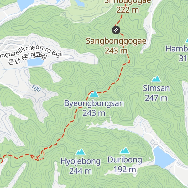 Map of Byeongbongsan