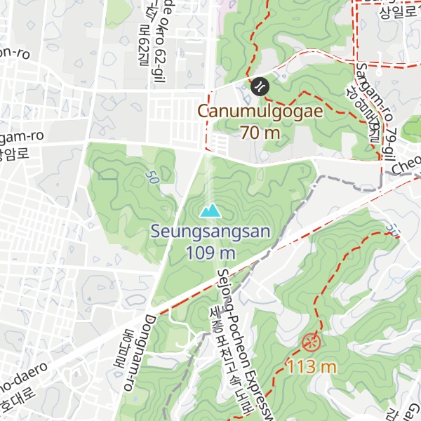 Map of Seungsangsan