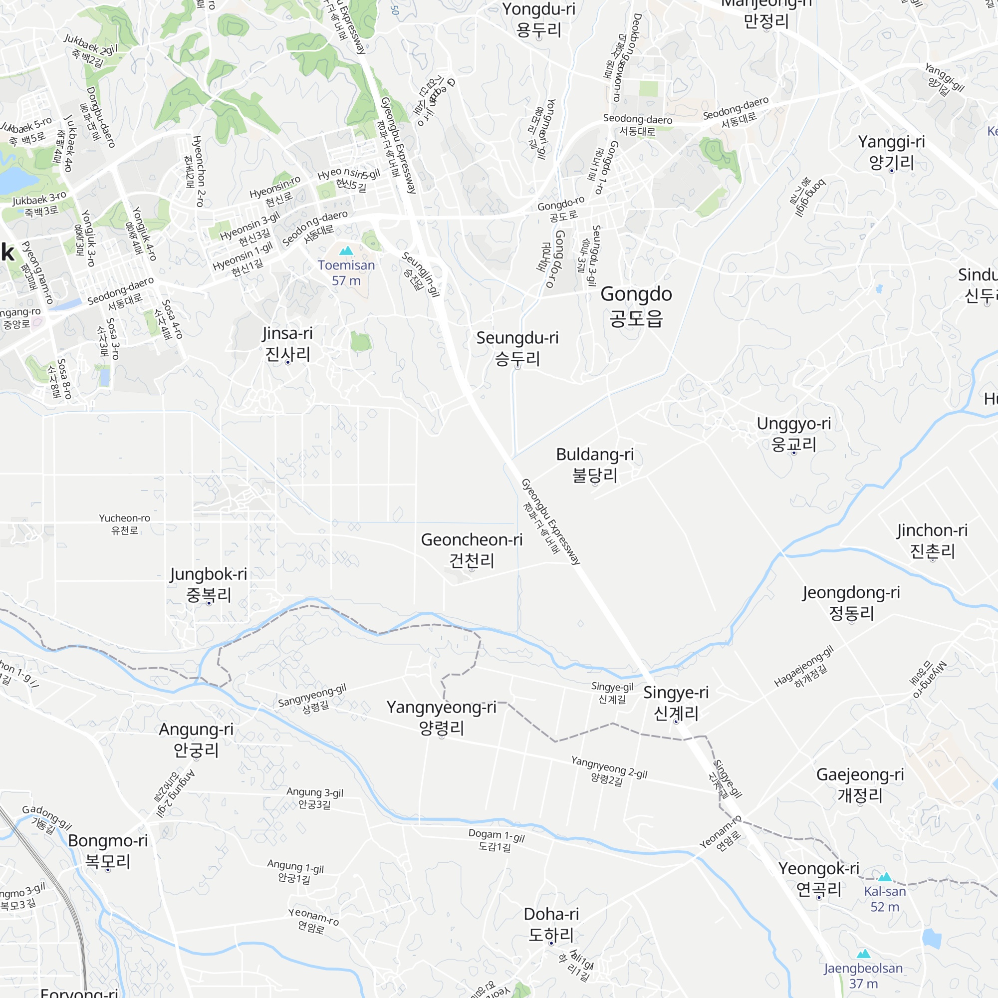 Vegetables kongdo map