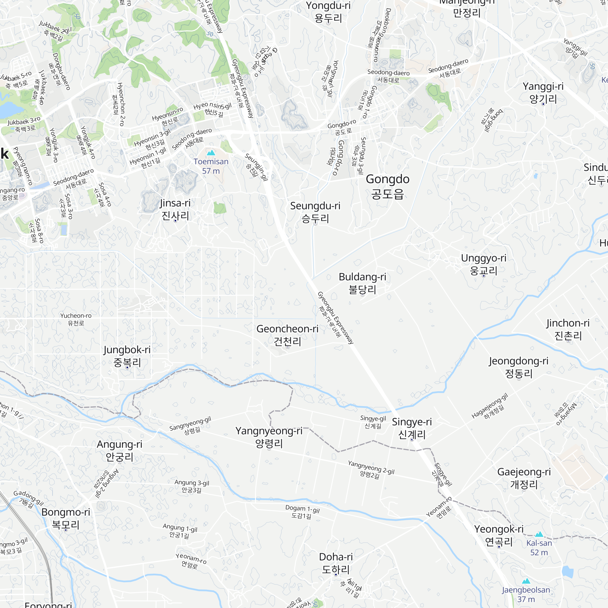 Vegetables kongdo map
