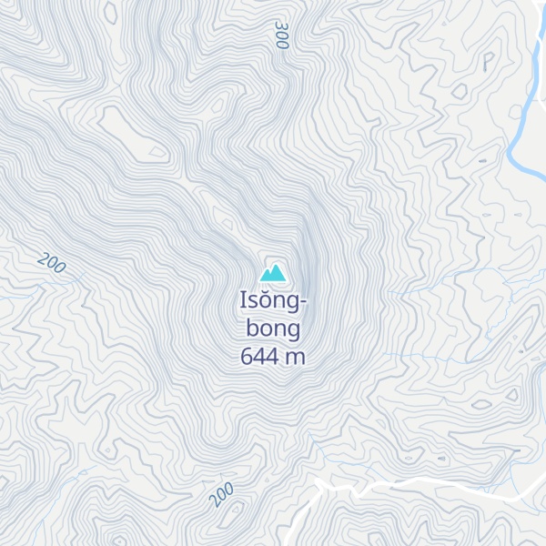 Map of Isŏng-bong