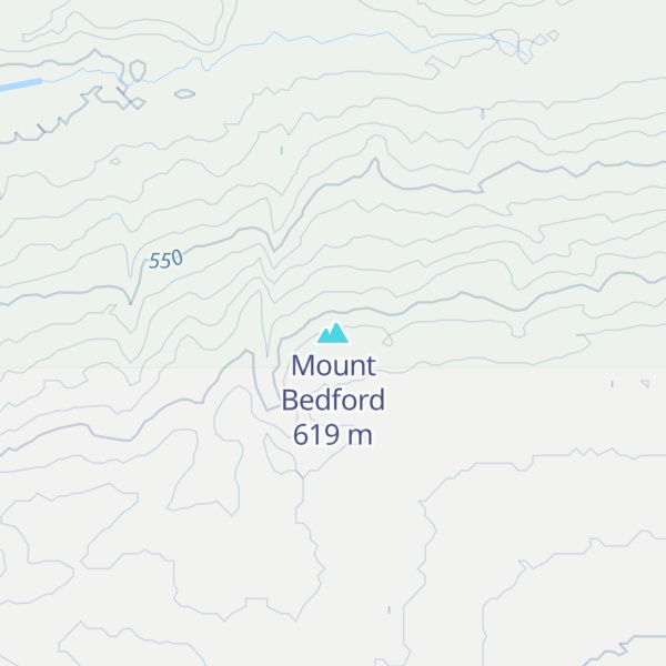 Map of Mount Bedford