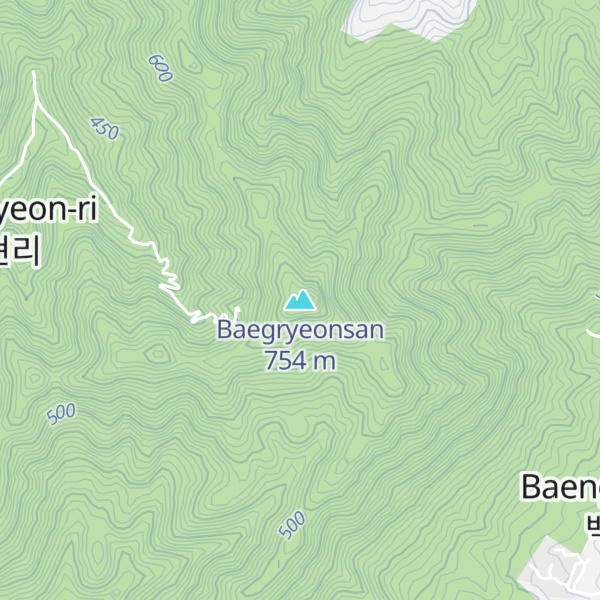 Map of Baegryeonsan