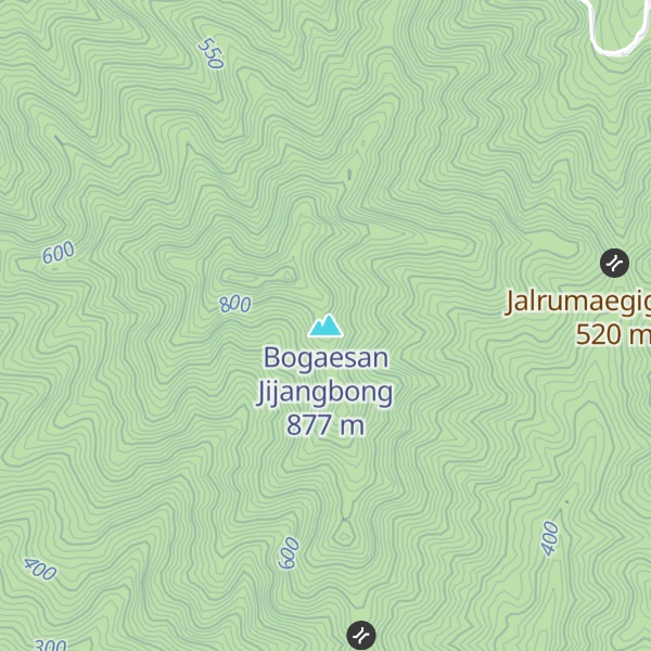 Map of Bogaesan Jijangbong