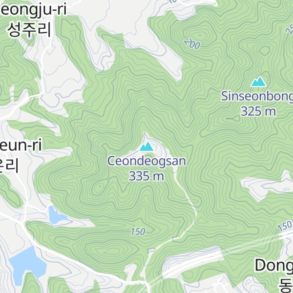 Map of Ceondeogsan