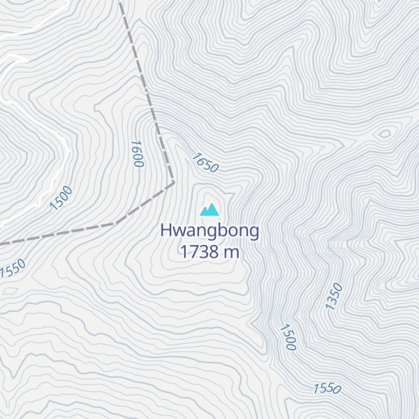 Map of Hwangbong