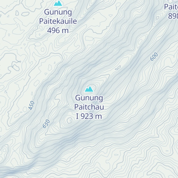 Map of Gunung Paitchau I