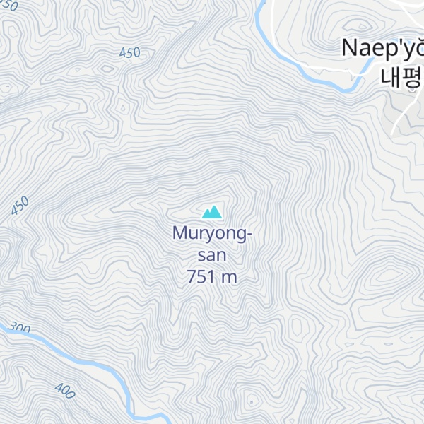 Map of Muryong-san