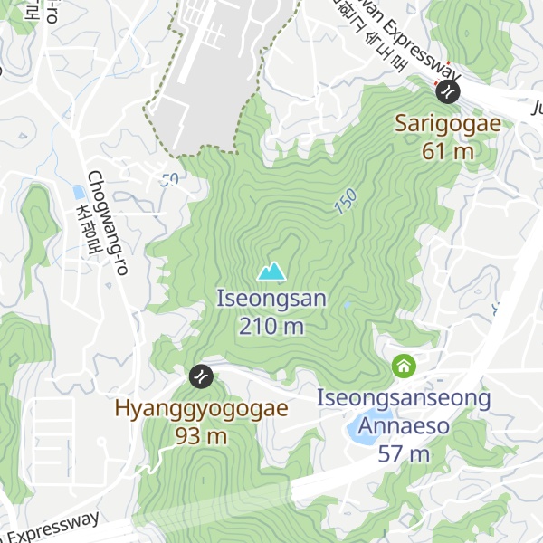 Map of Iseongsan