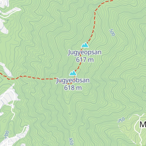 Map of Jugyeobsan
