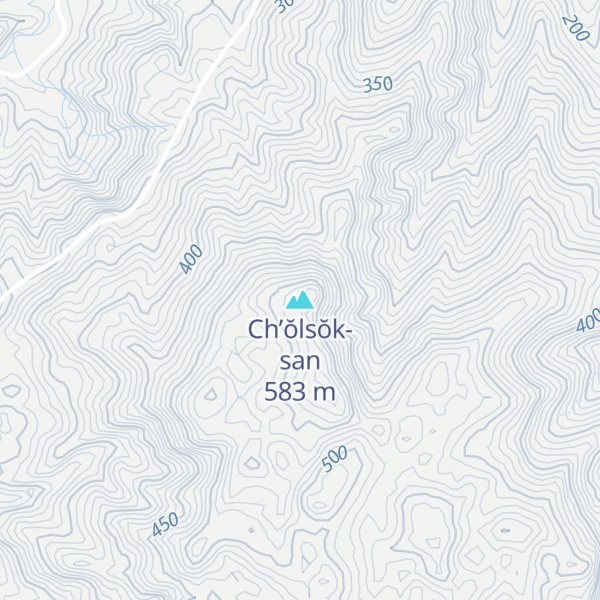 Map of Ch’ŏlsŏk-san
