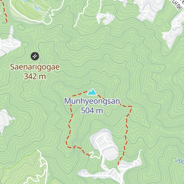 Map of Munhyeongsan