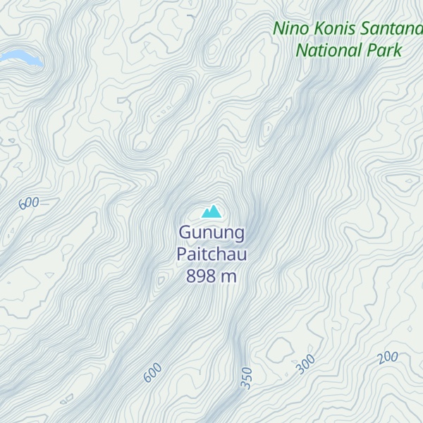 Map of Gunung Paitchau
