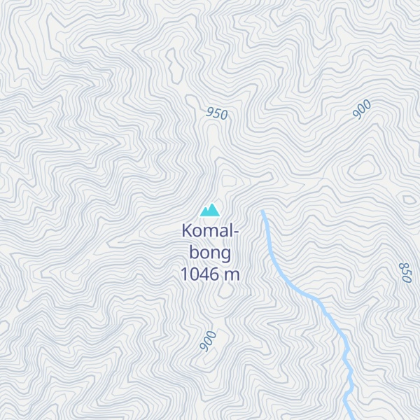 Map of Komal-bong