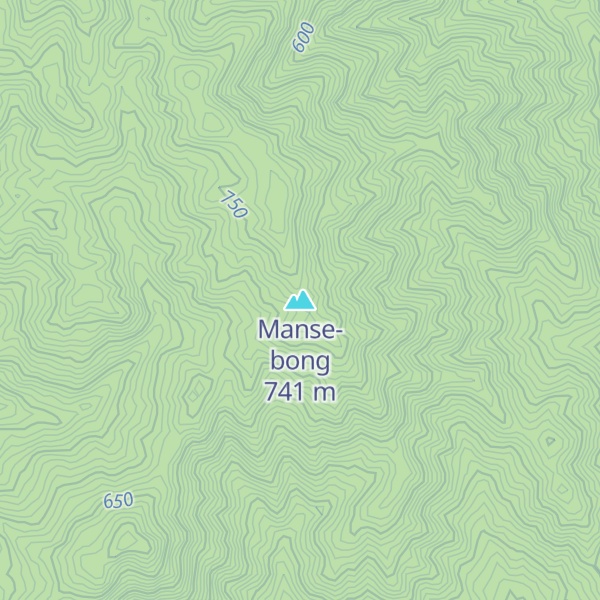 Map of Manse-bong