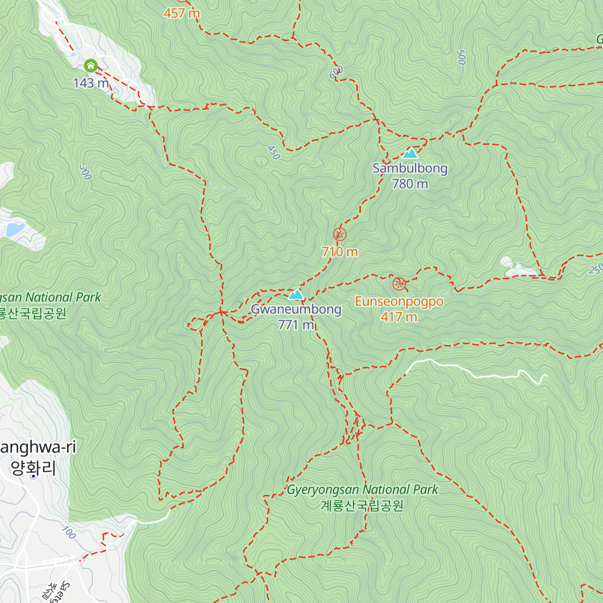 Gyeryongsangugribgongweon Gingeubjaenan Anjeonswimteo map