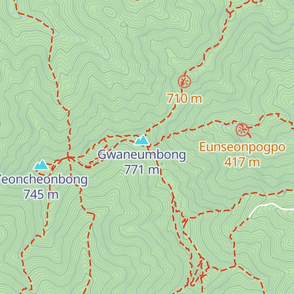 Map of Gyeryongsangugribgongweon Gingeubjaenan Anjeonswimteo