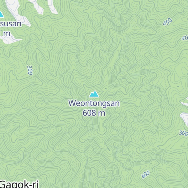 Map of Weontongsan