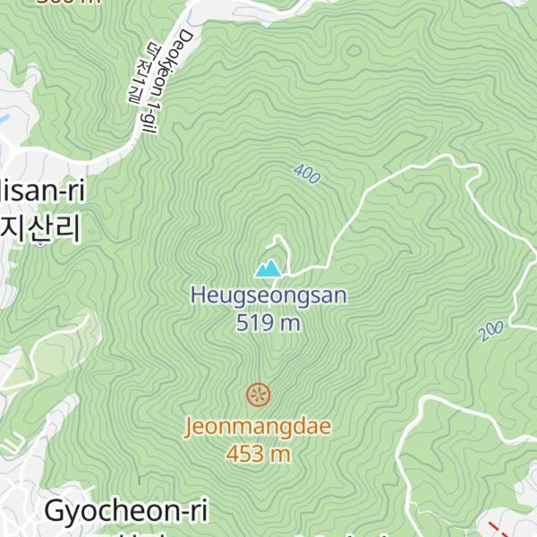 Map of Heugseongsan