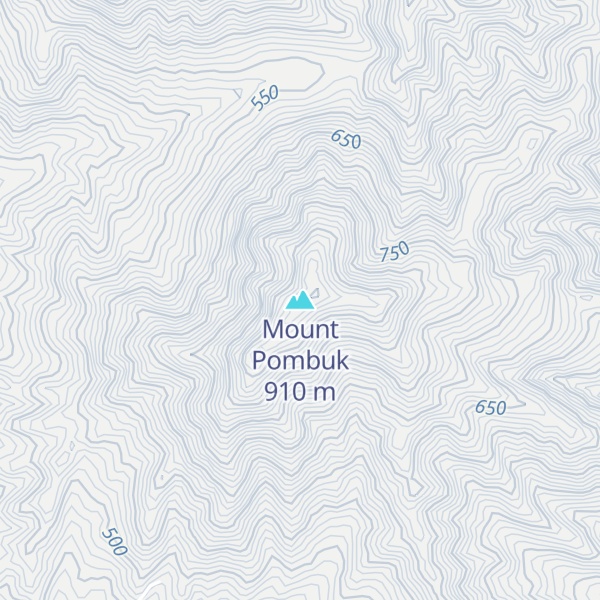 Map of Mount Pombuk