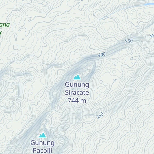 Map of Gunung Siracate