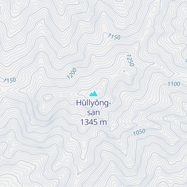 Map of Hŭllyŏng-san