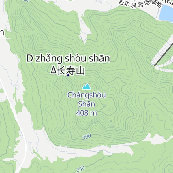 Map of Chángshòu Shān