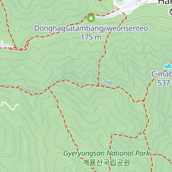 Map of Ceonwangbong