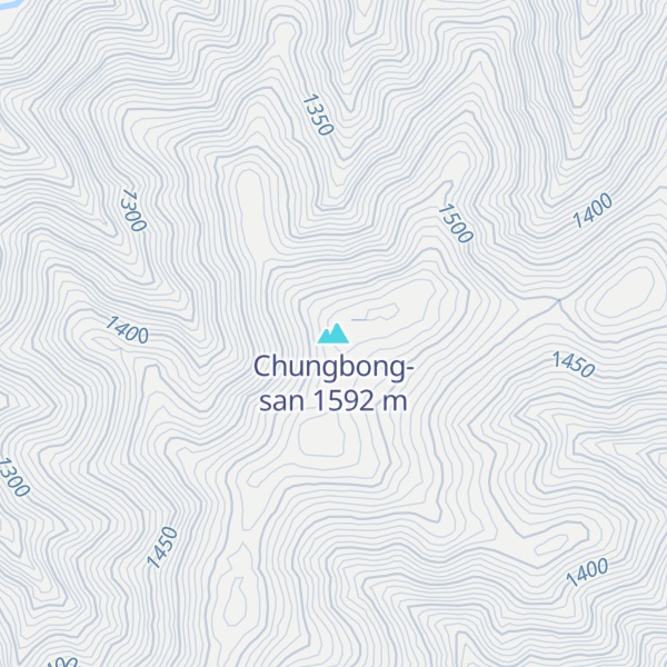 Map of Chungbong-san
