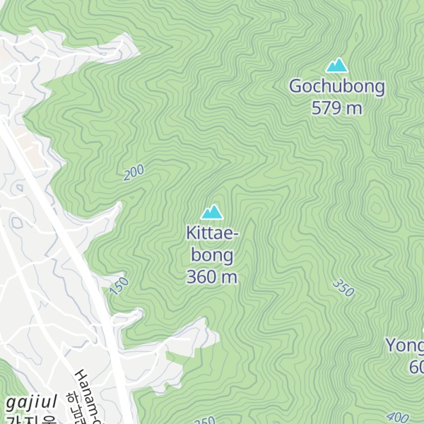 Map of Kittae-bong