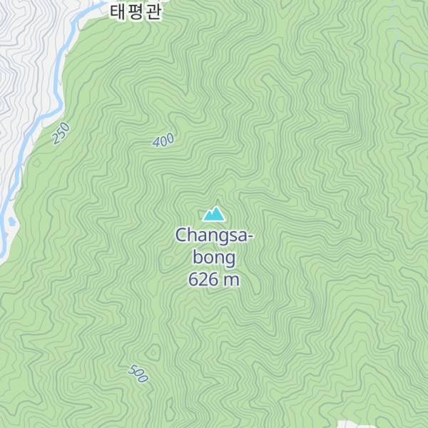 Map of Changsa-bong