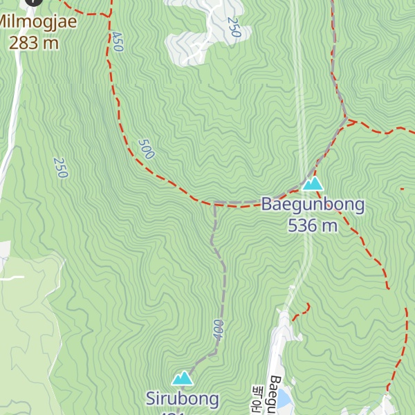 Map of Gwanamsan
