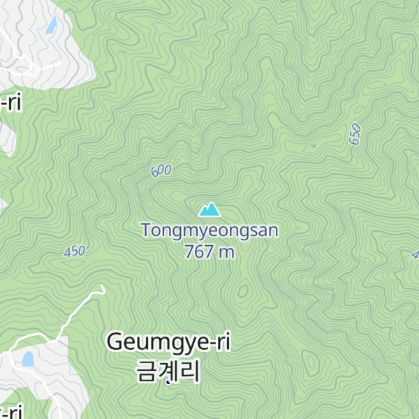 Map of Tongmyeongsan