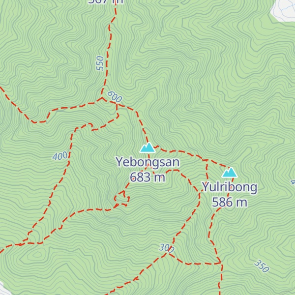 Map of Yebongsan