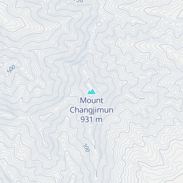 Map of Mount Changjimun