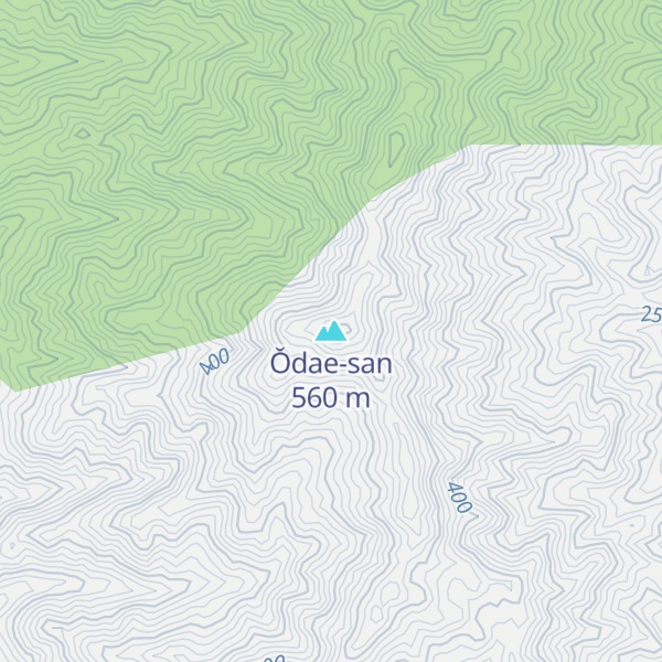 Map of Ŏdae-san