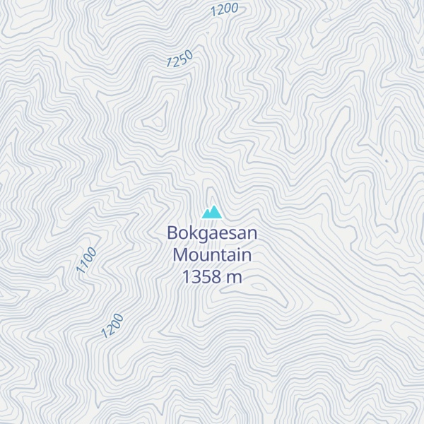 Map of Bokgaesan Mountain
