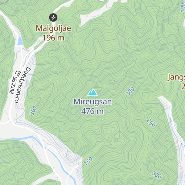 Map of Mireugsan