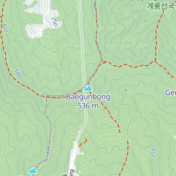 Map of Baegunbong