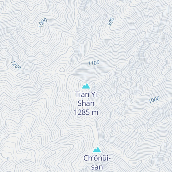 Map of Tian Yi Shan